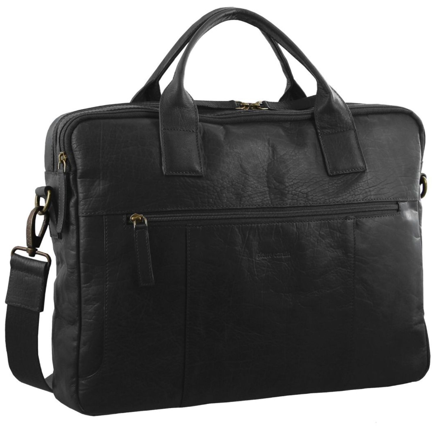Pierre Cardin Rustic Italian Leather Business / Computer Bag PC 2807