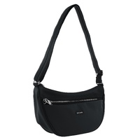 Pierre Cardin Nylon Anti-theft Cross Body Bag - BLACK