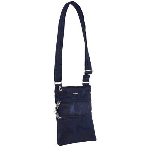 Pierre Cardin Anti-Theft Small RFID PC3157 Cross Body Bag - CAMO NAVY BLUE