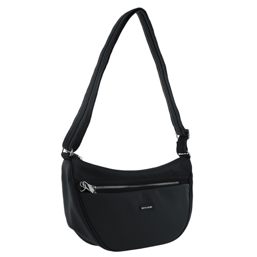 Pierre Cardin Nylon Anti-theft Cross Body Bag - BLACK